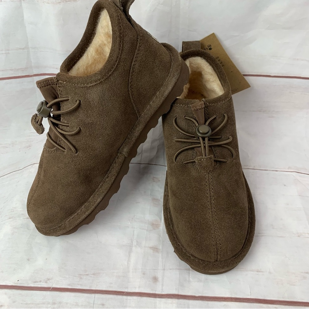 BEARPAW Phoenix Youth US1 Winter Boots wool kids boys shoes Shearling mocassins - Picture 2 of 16